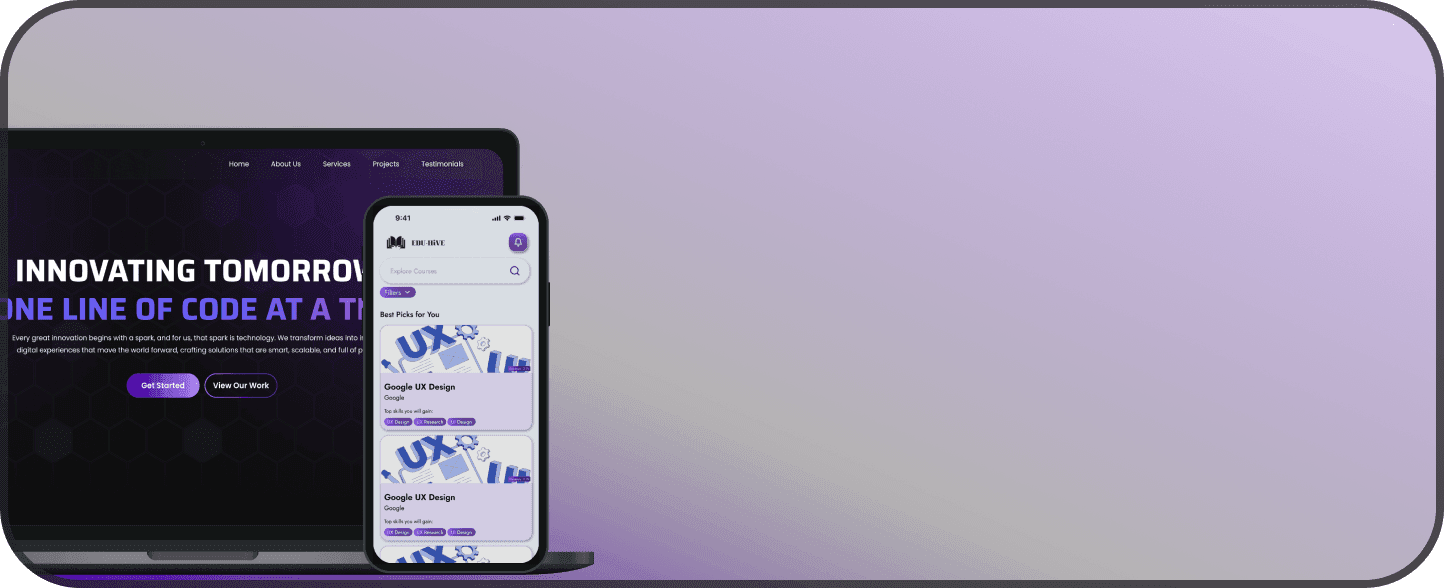 WEB & MOBILE APP DEVELOPMENT mobile
